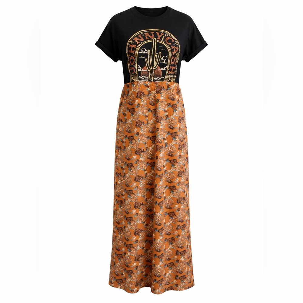 Johnny Cash Edition! Band tee to maxi! Floral dress. 🎸The Remix Collection 🥁